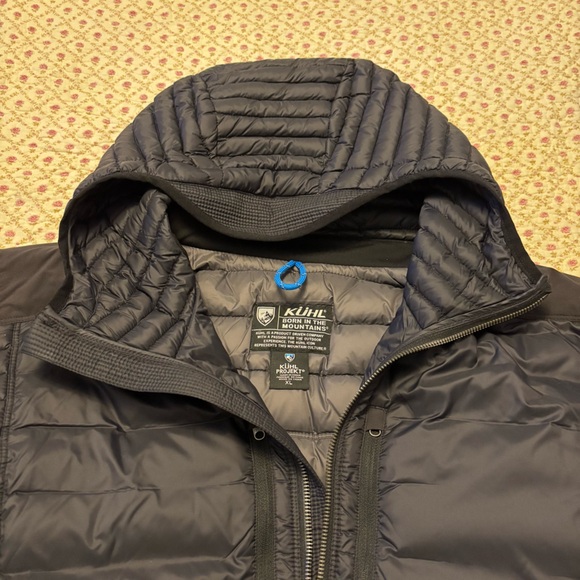 Kuhl Spyfire Hoody Puffer Jacket Goosed Down Men’s Black Size XL Gorpcore Active - Picture 5 of 16